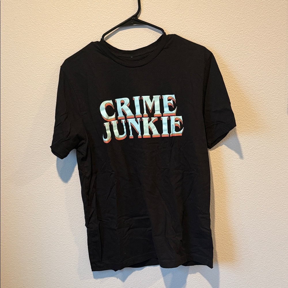 Black Graphic Tee with Bold Print